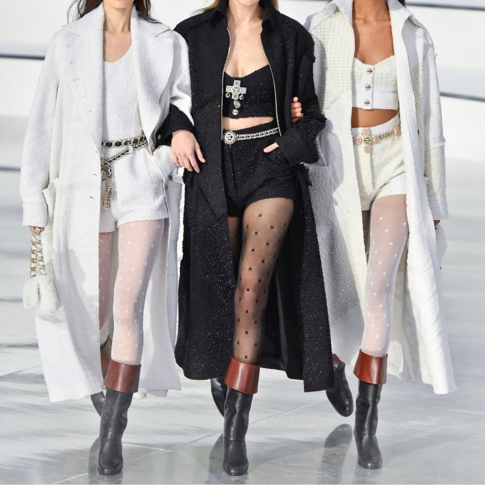 Chanel Logo Tights